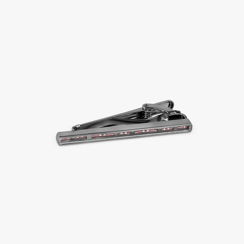 Prince of Wales Tweed Tie Clip In Red