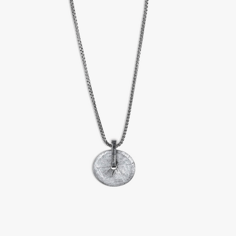Muonionalusta Meteorite Necklace in Sterling Silver (Limited Edition)