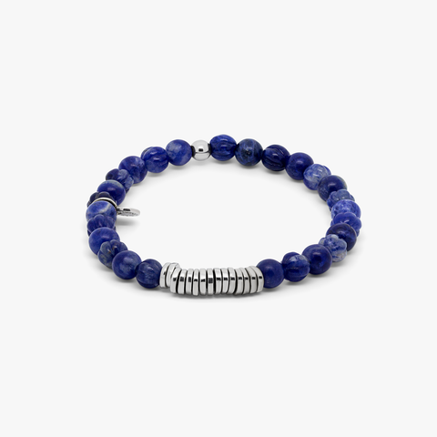 Classic Discs Armband mit Sodalith und Sterlingsilber