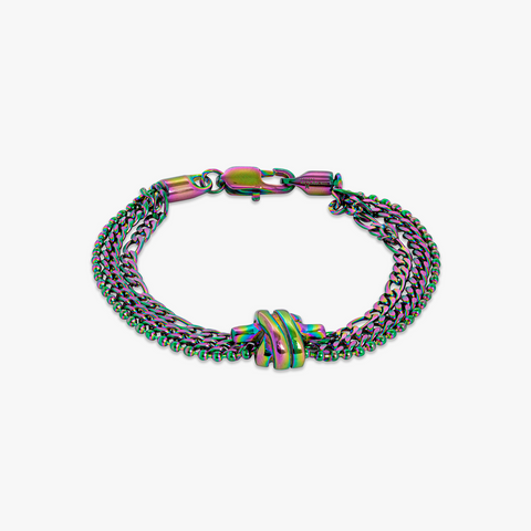 THOMPSON Iridescent Twisted Knot Armband