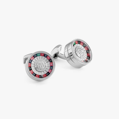 Roulette-Manschettenknöpfe aus Edelstahl