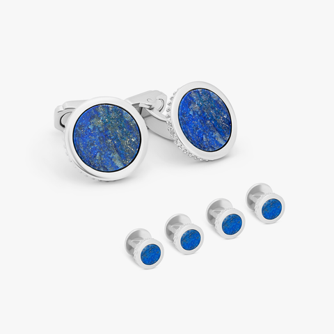 Blau-weiße bronzeplattierte Hemdnieten