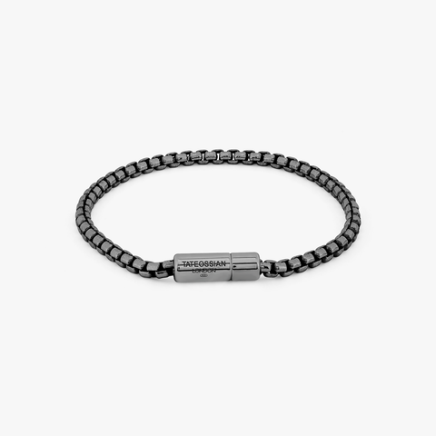 Pop Sleek Armband aus schwarz rhodiniertem Sterlingsilber