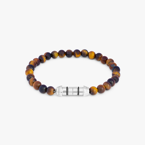 Braunes Sterlingsilber Lucky Me Halbedelarmband