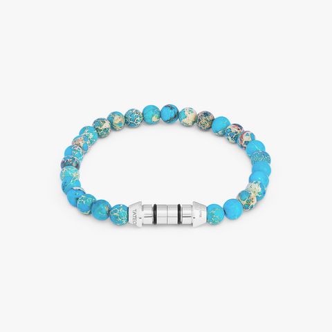 Lucky Me Halbedelarmband aus blauem Sterlingsilber