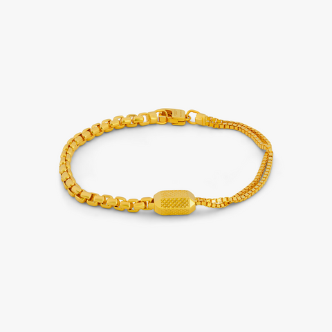 Gelbvergoldetes Signature Hexade Box Armband