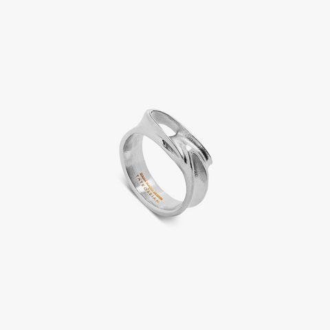 ZAHA HADID DESIGN Tyne Ring Palladiumbeschichteter Stahl